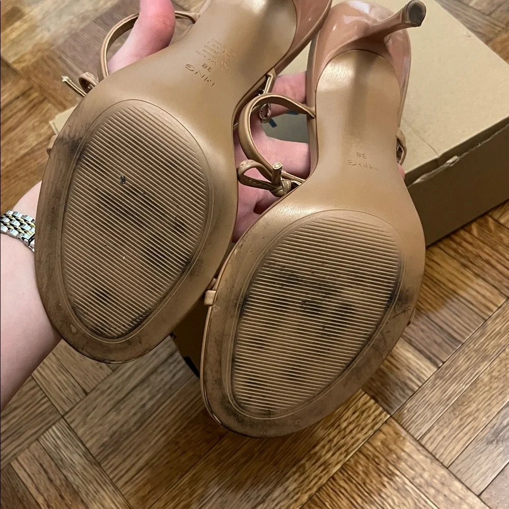 Mango Tan Bow Heels - Picture 3 of 4